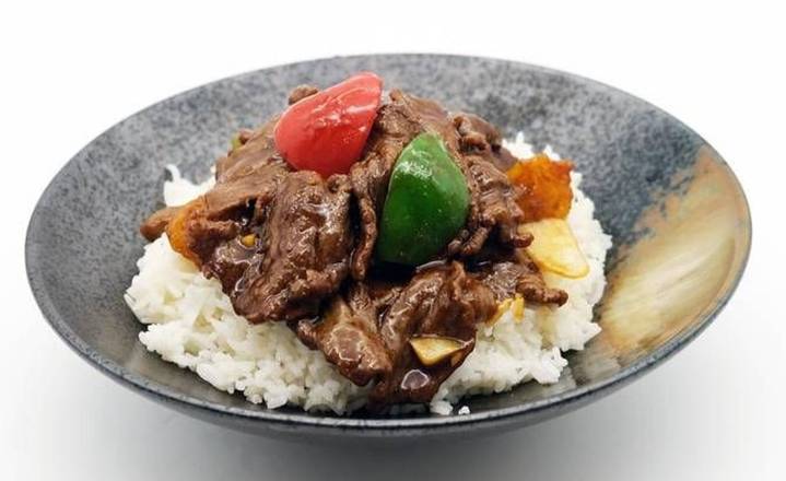 H24. Meat with Chilli Black Bean Rice 豉椒飯